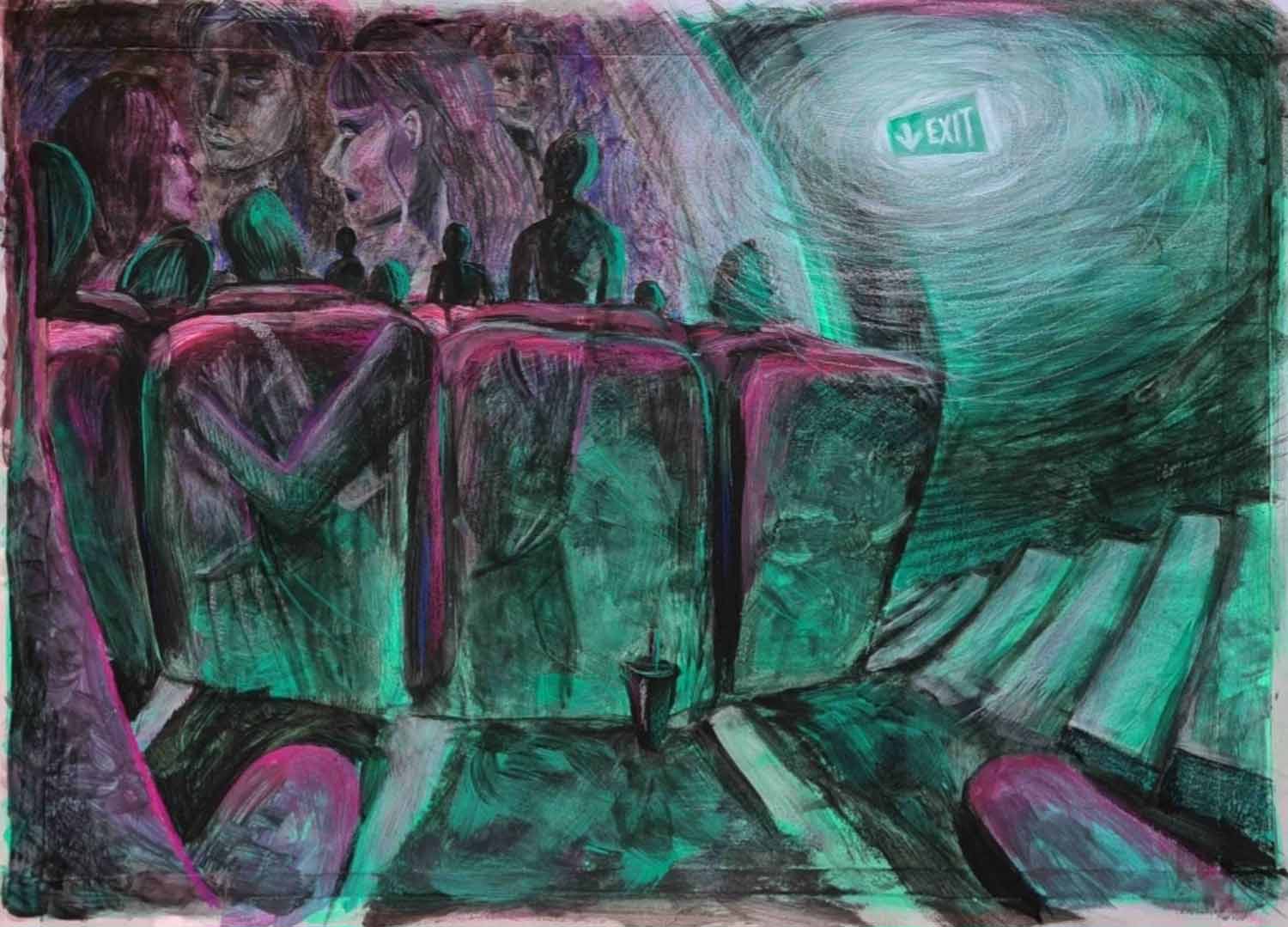 Neben der großen Leinwand (2022)