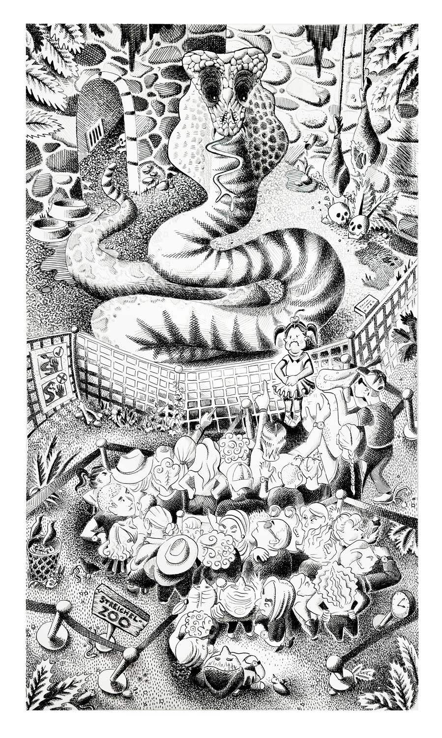 Schlange im Streichelzoo (2023)